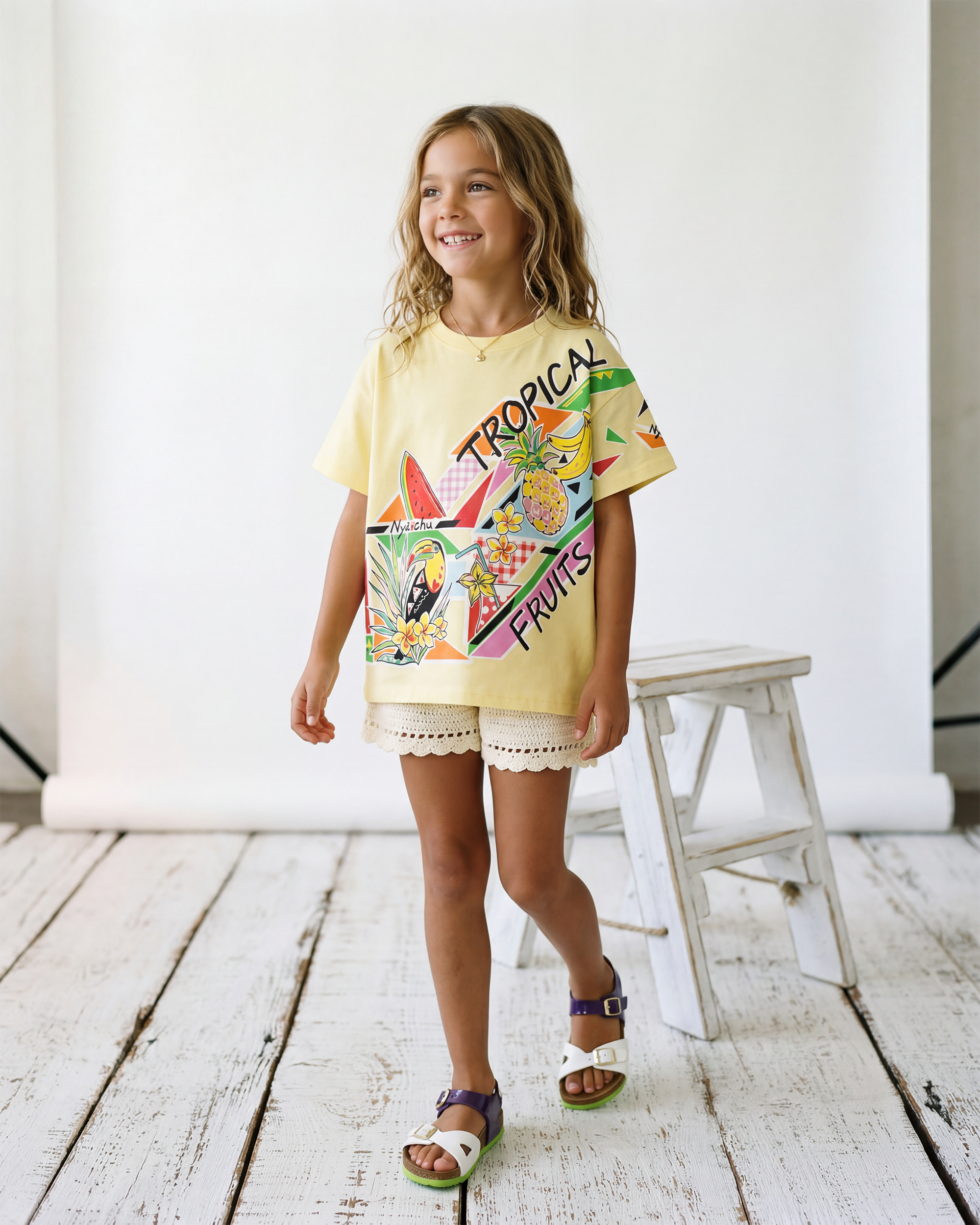 TROPICAL FRUITS|半袖Tシャツ(NT-003)